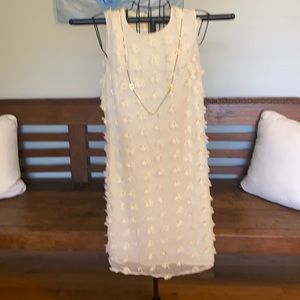 Karl lagerfeld beautiful cream flower dress